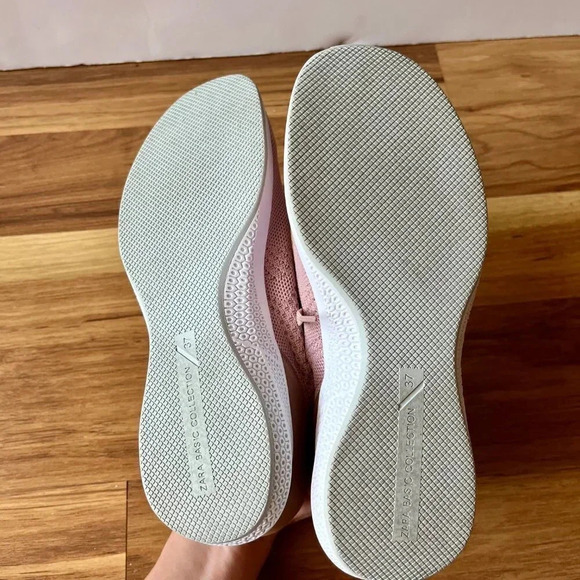 Zara Basic Collection Women's Pink Slip On Sneakers 37 - Picture 7 of 8